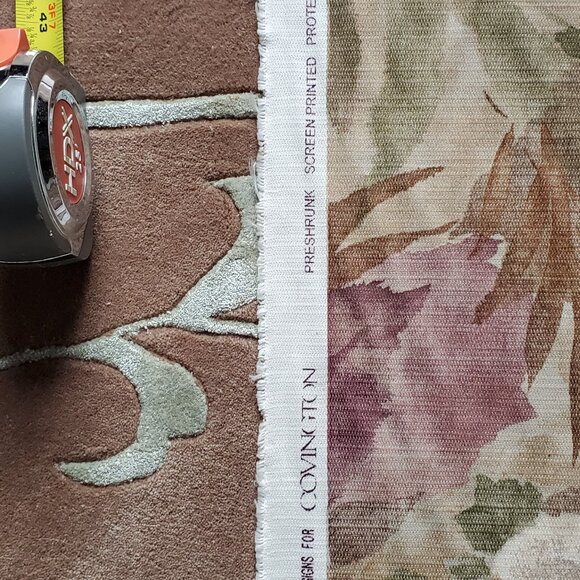 5th Ave Designs Covington Quality Floral Upholstery Fabric NEW 54" x 8 yds Mauve - Picture 6 of 12